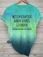 Dégradé d'impression effet coton pour T-shirts femme