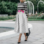 Robe moulante à manches longues pour femme