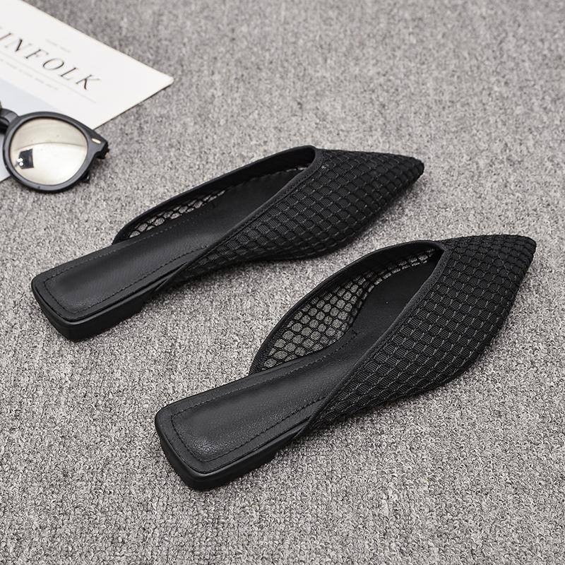 Sandales plates pointues à la mode pour femme