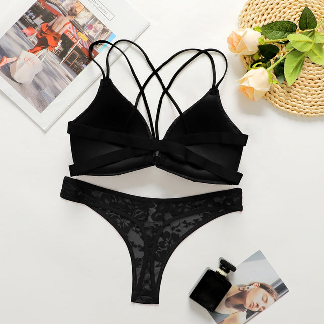 Ensemble de lingerie push-up sexy pour femme Main Image