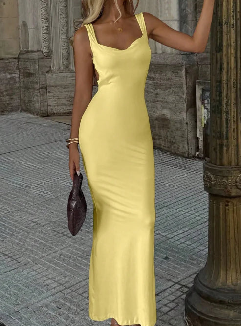 Robe de remise de diplôme moulante en tricot pour femme Main Image