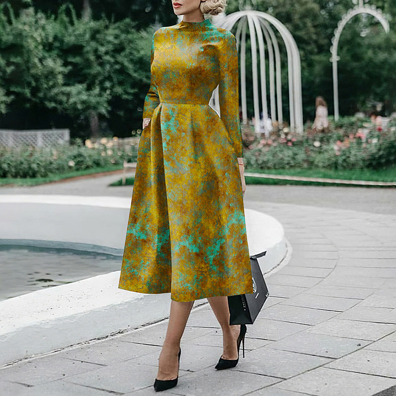Robe moulante à manches longues pour femme