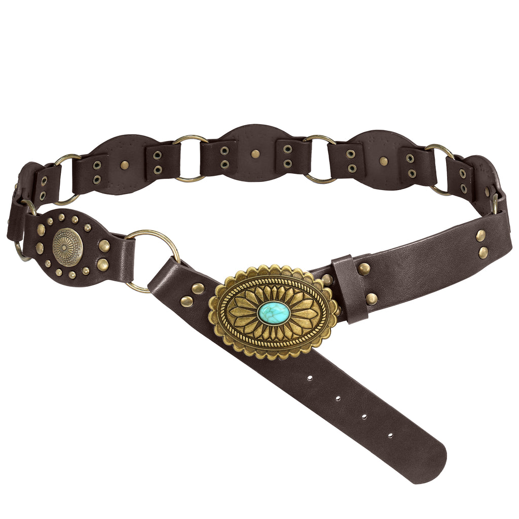 Ceinture creuse rétro européenne style artistique