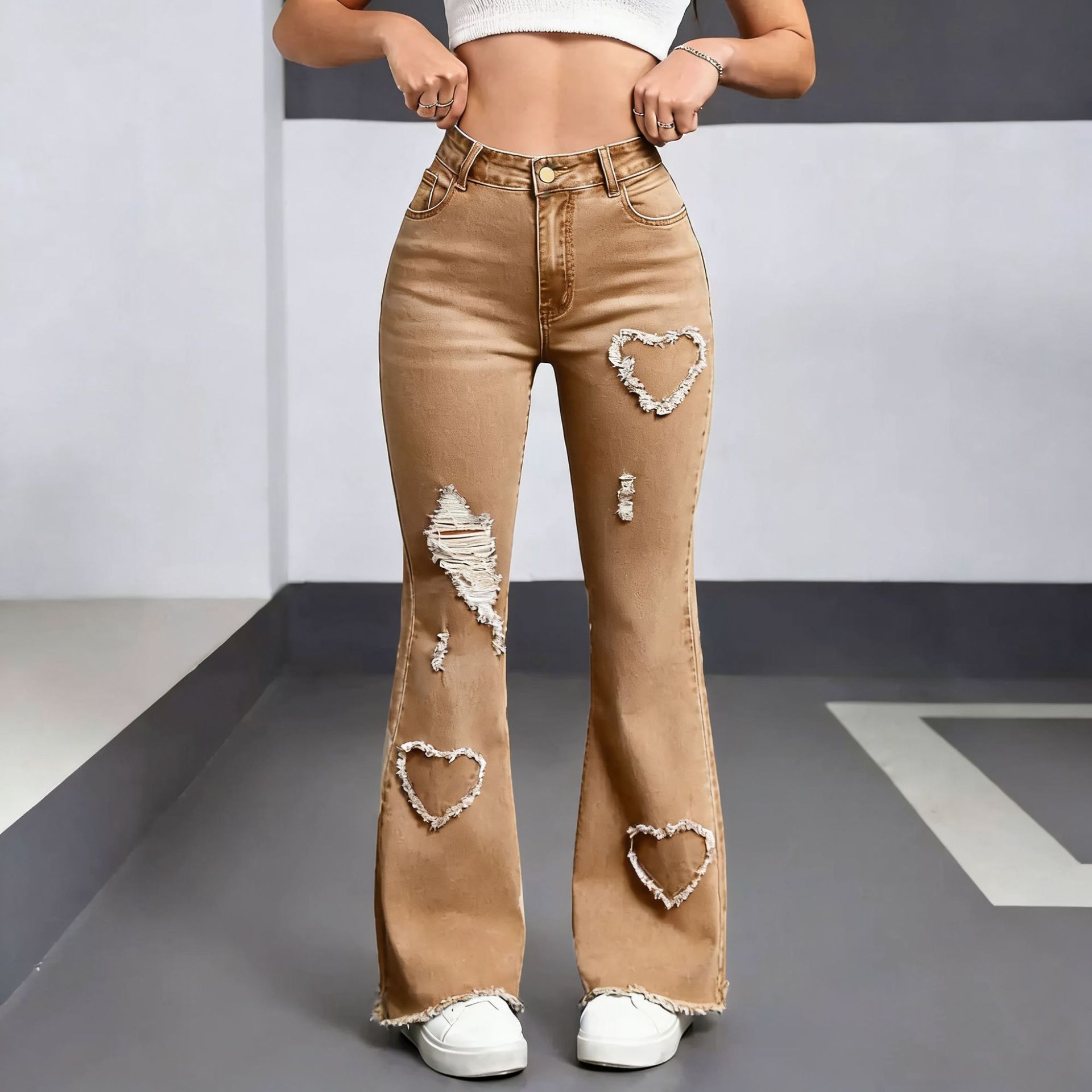 Jeans en jean décontractés et élégants pour femme