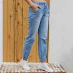 Jeans Femme Taille Élastiquée