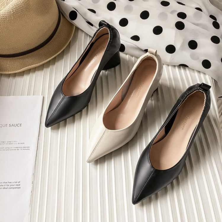 Escarpins confortables à bout pointu