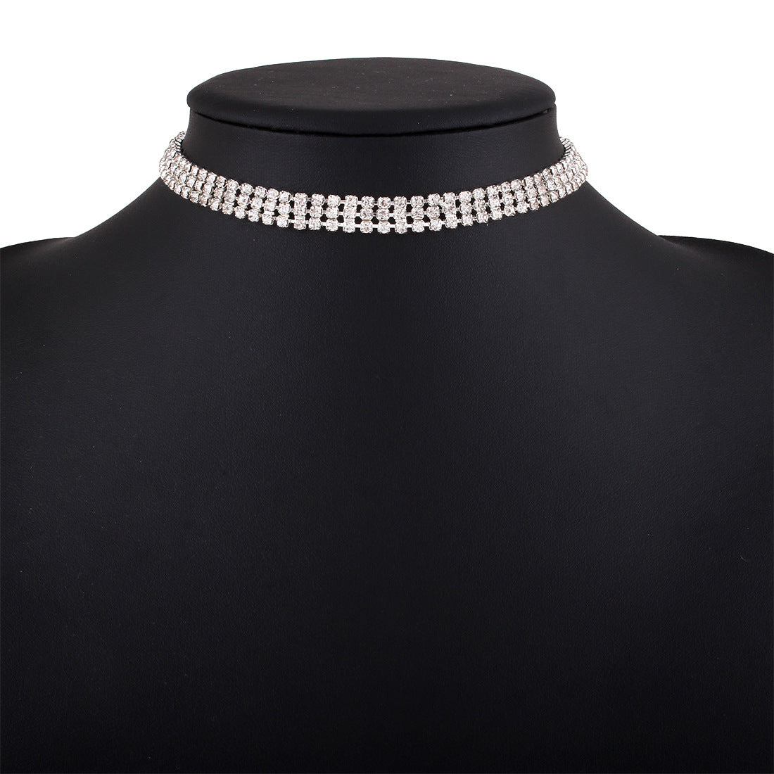 Collier Collier Fille Tendance Collier En Strass Complet Collier En Alliage