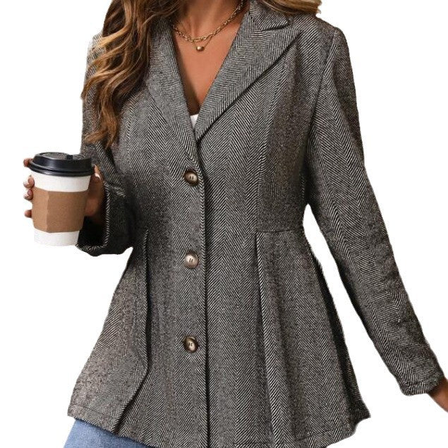 Blazer ajusté mode femme à fleurs voyantes