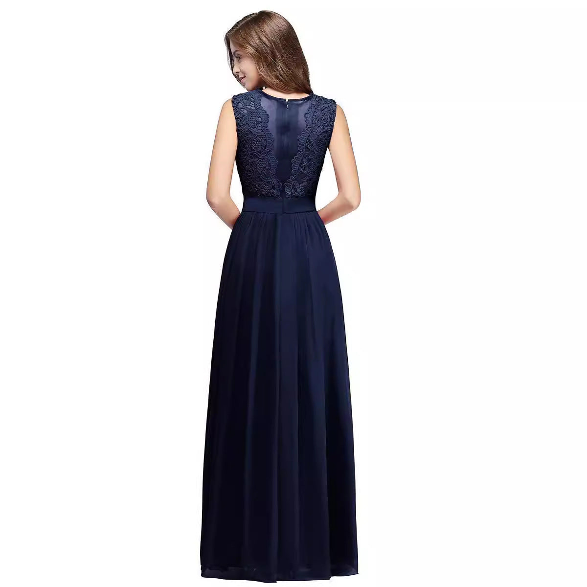 Robe de soirée élégante et sexy sans manches
