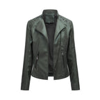 Vestes en cuir pour femmes Blousons courts pour femmes Vestes en cuir fines et ajustées Combinaisons de moto pour femmes