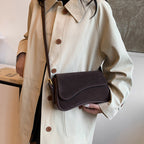 Sac à bandoulière mat rétro pour femme