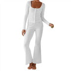 Ensemble deux pièces décontracté cardigan et pantalon à manches longues