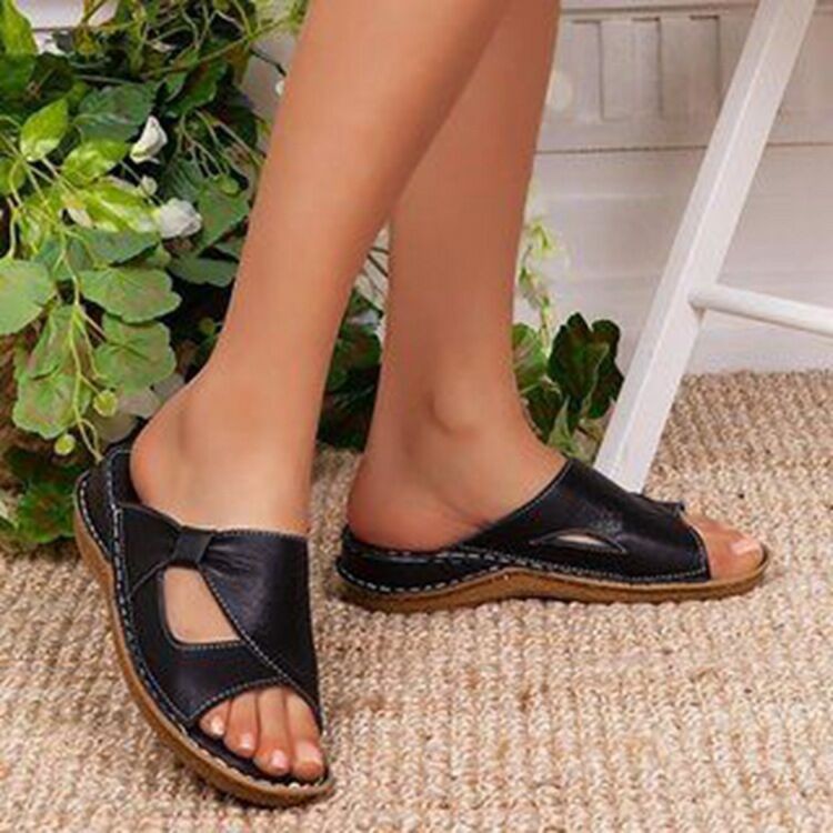 Sandales à plateforme Femme Chaussures de plage extérieures Rétro Roman Été
