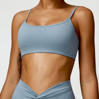Soutien-gorge de yoga sans couture dos nu pour femme