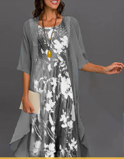 Ensemble deux pièces robe en mousseline d'été