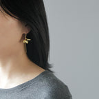 Boucles d'oreilles pendantes Fleur de Magnolia Élégantes en Or et Argent pour Femmes Bijoux de Mode Cadeaux