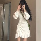 Robe française douce et délicate