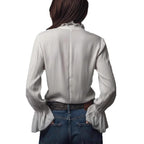 Chemise décontractée de style européen et américain pour femme