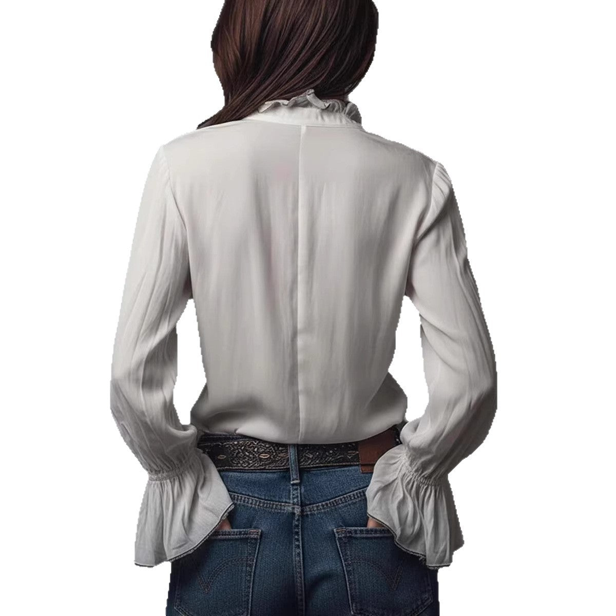 Chemise décontractée de style européen et américain pour femme