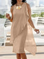 Robe élégante d'été asymétrique en mousseline de soie pour femme
