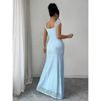 Robe longue élégante coupe ajustée pour femme