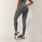 Seamless Dots Peach Hip Yoga Pants Women