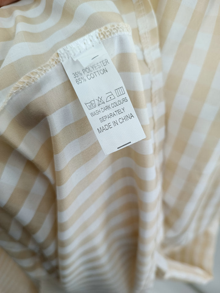 Robe plissée à volants imprimé écossais été, mode INS, sans manches, coupe trapèze, ample, pour la plage, vêtements pour femmes