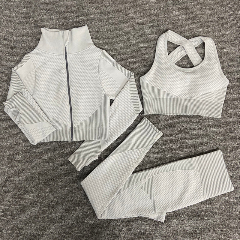 Ensemble de yoga pour femme, tenue de sport pour la gym