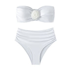Haut de maillot de bain tube d'été pour femme - motifs fantaisie