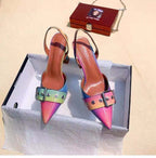 Talons hauts pointus en strass style fée