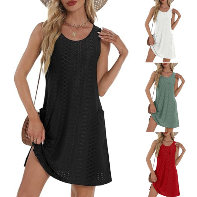 Robe sans manches à poches pour femme Hover Image