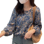 Chemisier en mousseline à imprimé floral pour femme