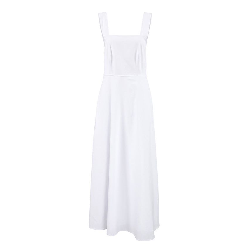 Robe élégante sans dos à bretelles