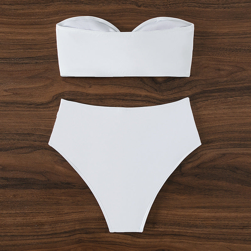 Haut de maillot de bain tube d'été pour femme - motifs fantaisie