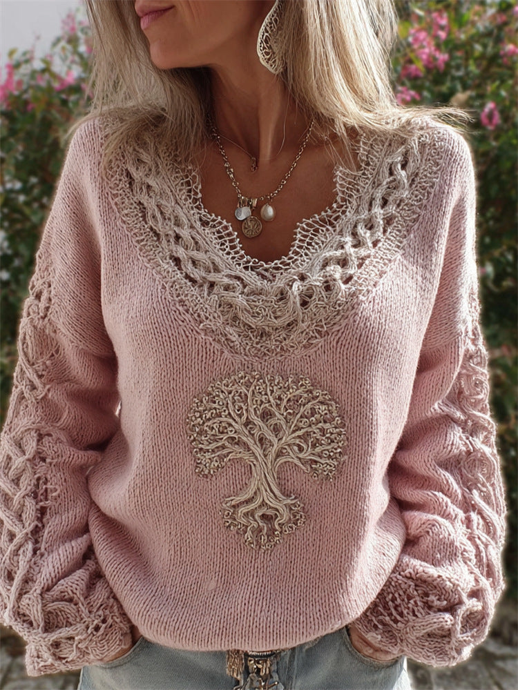 Pull doux décontracté pour femme