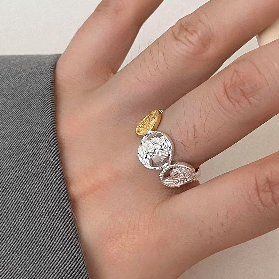 Bagues minimalistes en argent sterling 925 pour femmes, anneaux élégants vintage inaltérables