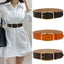 Ceinture large en cuir de vache pour femme