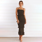 Robe Femme Quatre Sections Couture Élastique