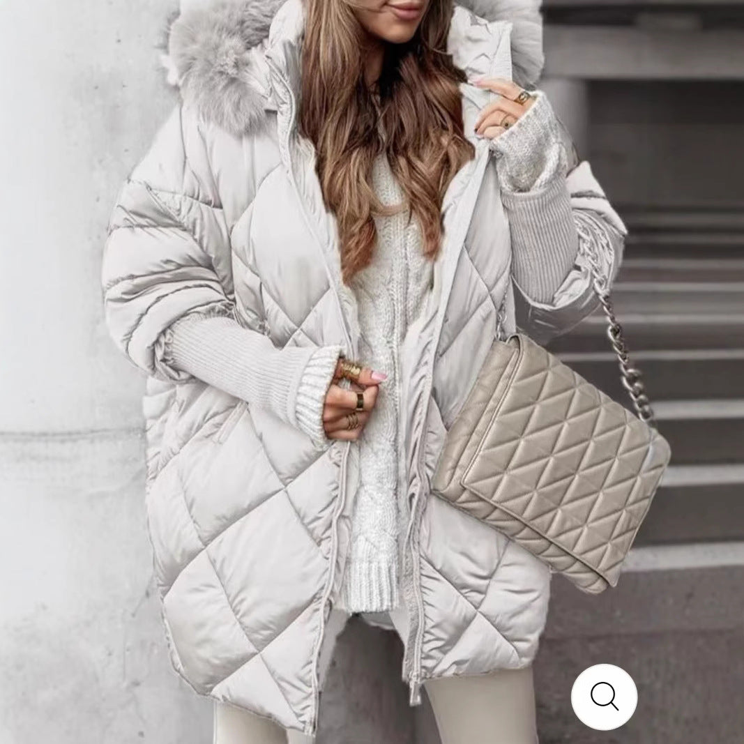 Cardigan Manteau Élégant Hiver à Capuche