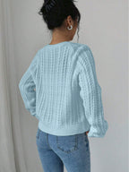 Pull en maille à manches longues pour femme