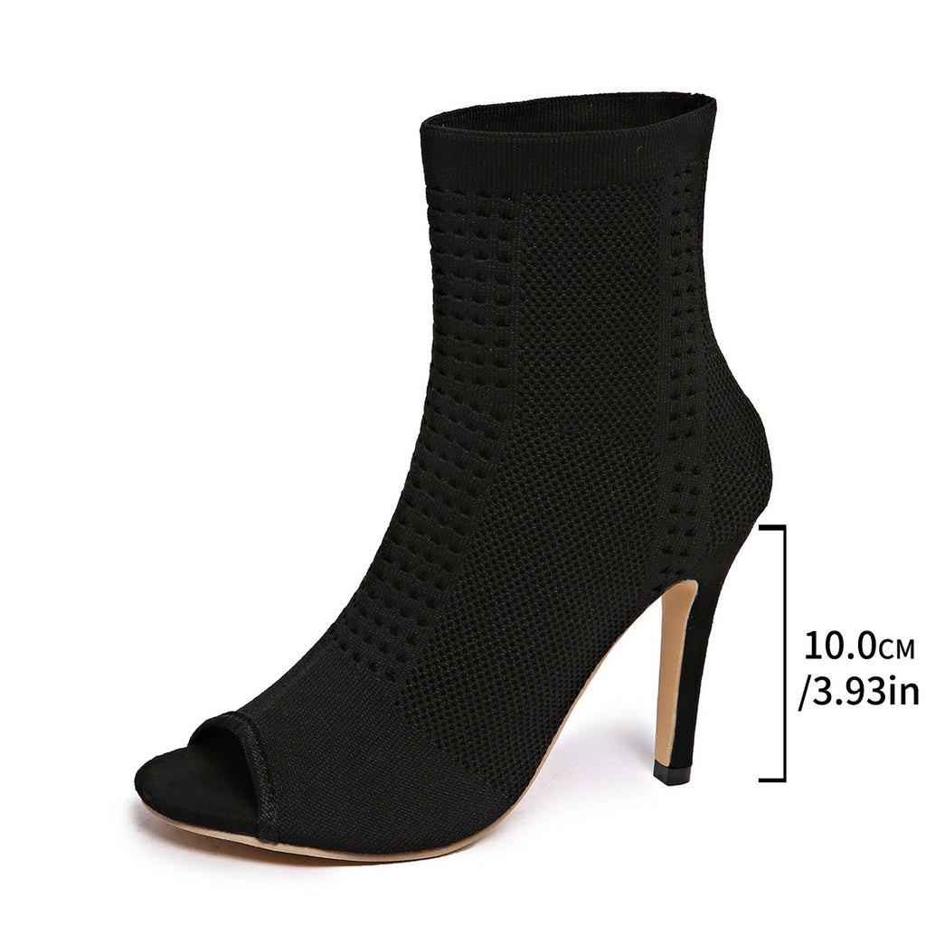 Sandales peep-toe flatteuses de style européen et américain pour femmes