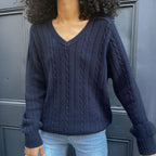 Pull basique en laine unie pour femme