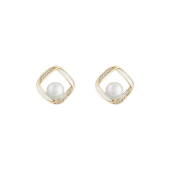 Mango Jewelry Pearl High-end Earrings Women Hover Image