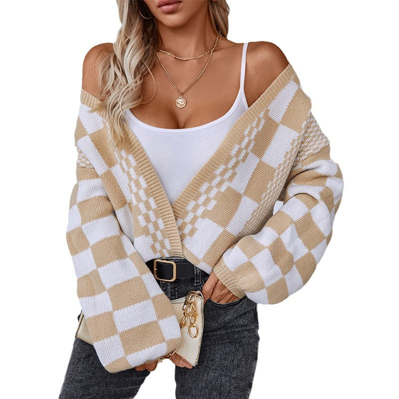 Pull pour femme ample à manches lanternes