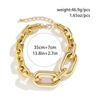 Colliers pour femmes, collier chaîne en or épaisse, collier ras du cou chaîne à maillons, chaîne épaisse en métal lourd vintage