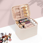 Trousse de Maquillage Portable, Grande Trousse de Toilette, Rangement de Haute Qualité