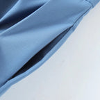 Pantalon décontracté coupe droite et ajustée pour femme