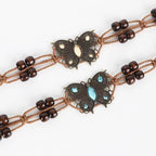 Ceinture tissée à la main de style ethnique rétro pour femme