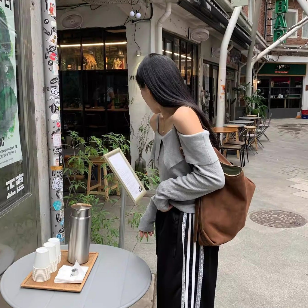 Suede Tote Bag For Women Large-capacity Underarm Or Shoulder Bag