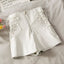 Short en cuir mince femme printemps et automne slim fermeture éclair